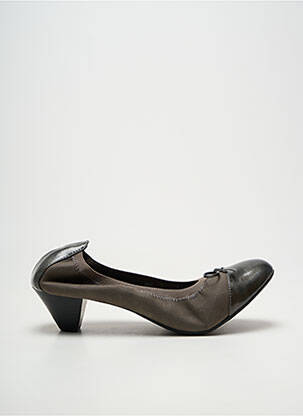 Pantofi cu toc cubanez toc de 4 la 6 cm gri LES P'TITES BOMBES femeie