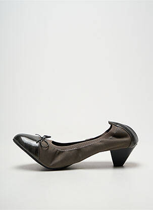 Pantofi cu toc cubanez toc de 4 la 6 cm gri LES P'TITES BOMBES femeie