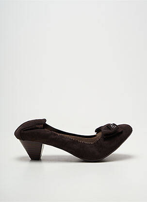 Pantofi cu toc cubanez toc de 4 la 6 cm maro LES P'TITES BOMBES femeie