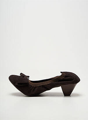 Pantofi cu toc cubanez toc de 4 la 6 cm maro LES P'TITES BOMBES femeie