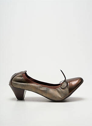 Pantofi cu toc cubanez toc de 4 la 6 cm maro LES P'TITES BOMBES femeie