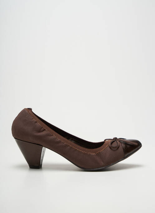 Pantofi cu toc cubanez toc de 4 la 6 cm maro LES P'TITES BOMBES femme