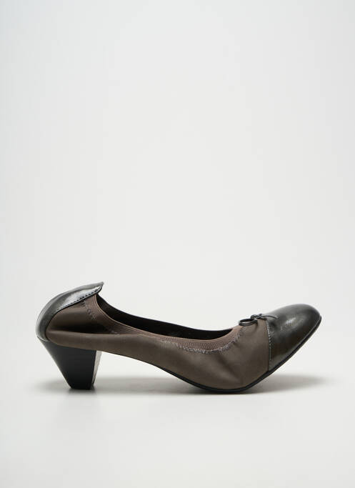 Pantofi cu toc cubanez toc de 4 la 6 cm gri LES P'TITES BOMBES femme