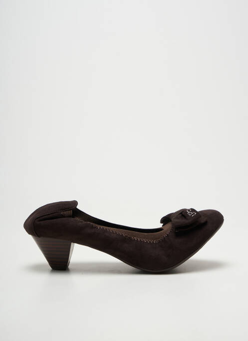 Pantofi cu toc cubanez toc de 4 la 6 cm maro LES P'TITES BOMBES femme