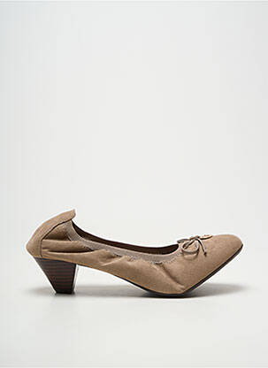 Pantofi cu toc cubanez toc de 4 la 6 cm bej LES P'TITES BOMBES femeie