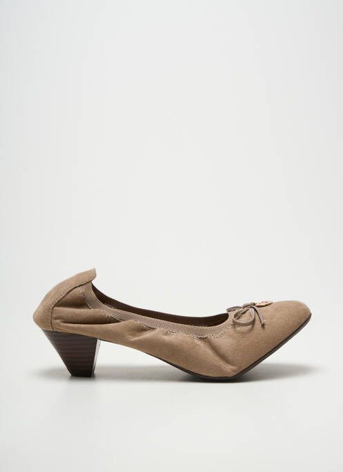 Pantofi cu toc cubanez toc de 4 la 6 cm bej LES P'TITES BOMBES femme