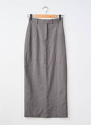 Fustă lungă croială dreaptă gri H&M femeie