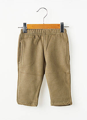 Pantalon drept croială dreaptă talie elastică verde TRENTE TROIS băiat