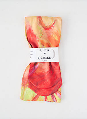 Șosete imprimeu fantezie roșu CLOVIS & CLOTHILDE femeie