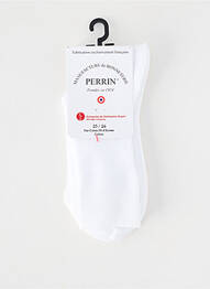 Șosete plasă fină alb PERRIN enfant