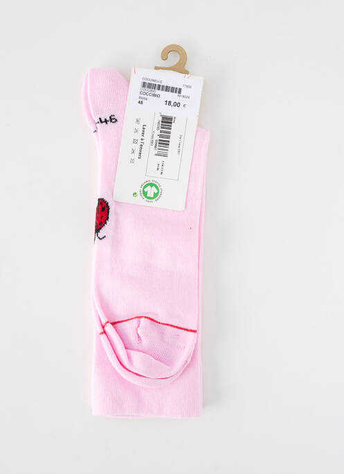 Șosete menținere elastică roz MONSIEUR femme