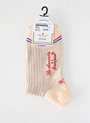 Șosete elasticitate bej LA CHAUSSETTE FRANÇAISE femeie