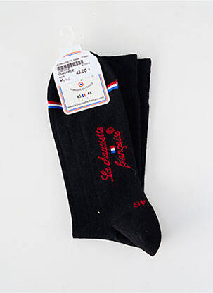 Șosete elasticitate negru LA CHAUSSETTE FRANÇAISE bărbat