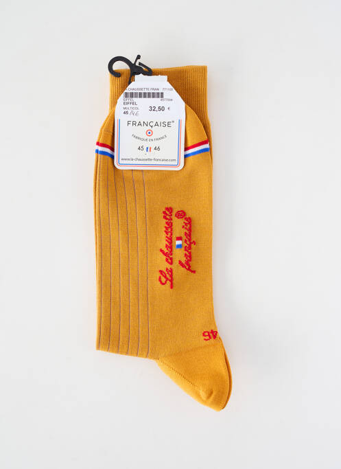 Șosete menținere elastică galben LA CHAUSSETTE FRANÇAISE femme