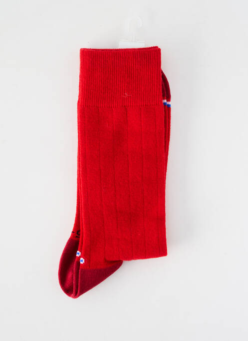 Șosete plasă fină roșu LA CHAUSSETTE FRANÇAISE homme