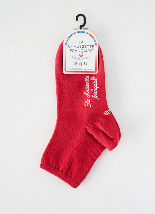 Șosete menținere elastică roșu LA CHAUSSETTE FRANÇAISE femme