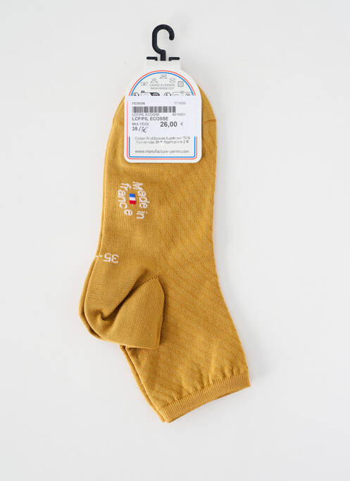 Șosete menținere elastică galben LA CHAUSSETTE FRANÇAISE femme