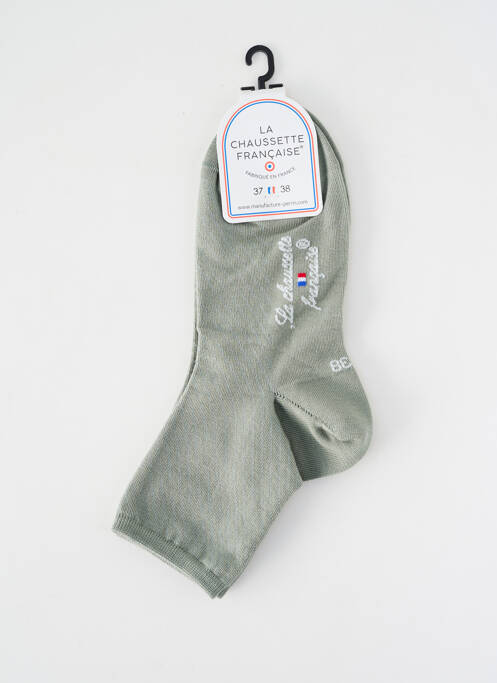 Șosete menținere elastică verde LA CHAUSSETTE FRANÇAISE femme
