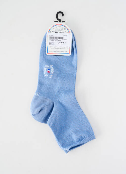 Șosete menținere elastică albastru LA CHAUSSETTE FRANÇAISE femme