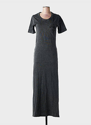 Rochie lungă mâneci scurte mâneci scurte negru ROSE GARDEN femeie