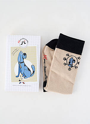 Șosete imprimeu fantezie bej M'MES CHAUSSETTES bărbat