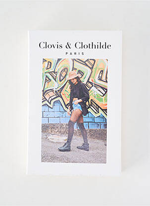 Colanți imprimeu fantezie negru CLOVIS & CLOTHILDE femeie