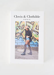 Colanți imprimeu fantezie negru CLOVIS & CLOTHILDE femme
