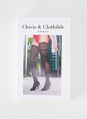 Colanți elasticitate negru CLOVIS & CLOTHILDE femeie