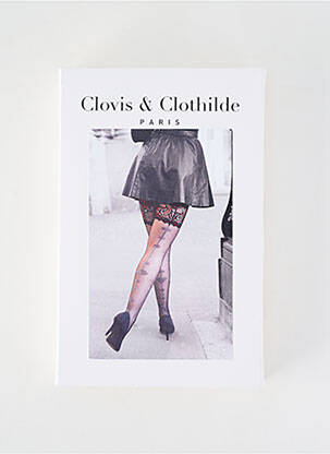 Colanți elasticitate negru CLOVIS & CLOTHILDE femeie