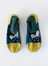 Papuci/pantofi de casă vârf rotund vârf rotund verde BERTHE AUX GRANDS PIEDS copil