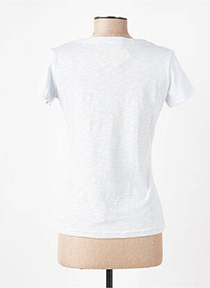 Tricou guler în v mâneci scurte albastru TRENTE TROIS femeie