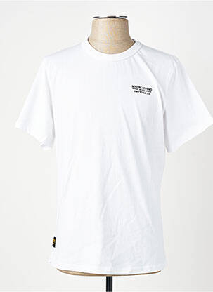 Tricou elasticitate mâneci scurte alb DAYTONA bărbat