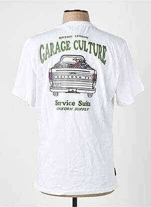 Tricou elasticitate mâneci scurte alb DAYTONA bărbat