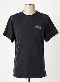 Tricou croială dreaptă mâneci scurte negru DAYTONA homme