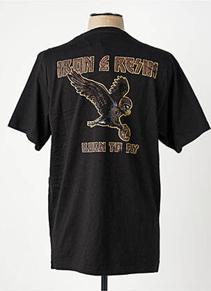 Tricou elasticitate mâneci scurte negru IRON AND RESIN bărbat
