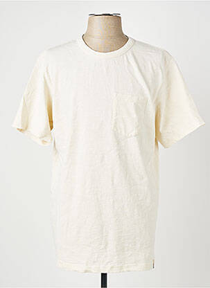 Tricou elasticitate mâneci scurte bej IRON AND RESIN bărbat