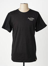 Tricou elasticitate mâneci scurte negru IRON AND RESIN homme