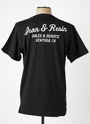 Tricou elasticitate mâneci scurte negru IRON AND RESIN bărbat