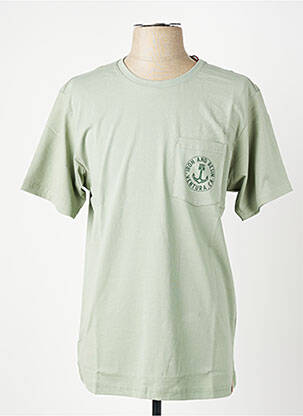 Tricou elasticitate mâneci scurte verde IRON AND RESIN bărbat