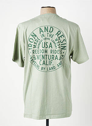 Tricou elasticitate mâneci scurte verde IRON AND RESIN bărbat