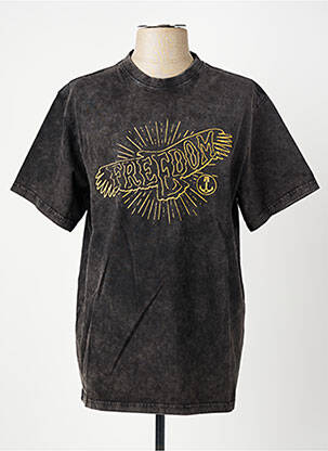 Tricou elasticitate mâneci scurte negru IRON AND RESIN bărbat