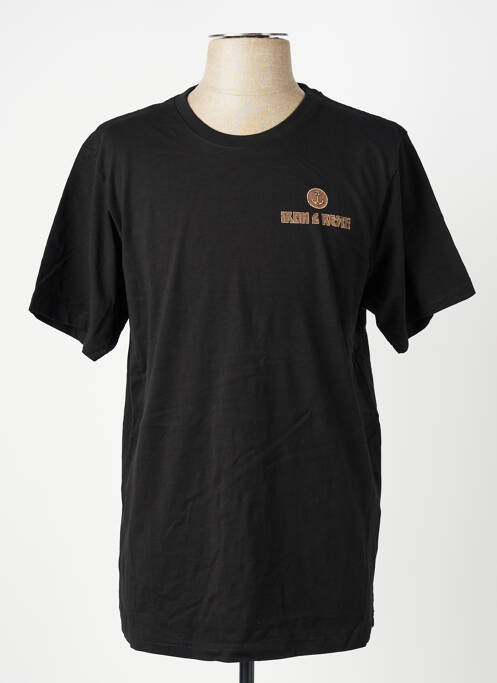 Tricou elasticitate mâneci scurte negru IRON AND RESIN homme