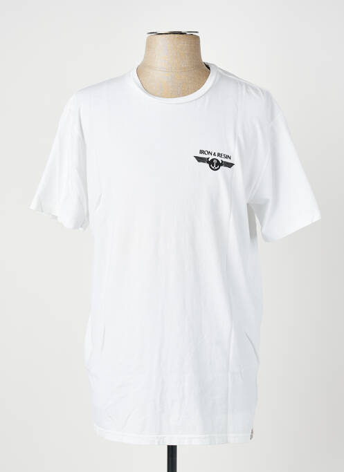 Tricou elasticitate mâneci scurte alb IRON AND RESIN homme