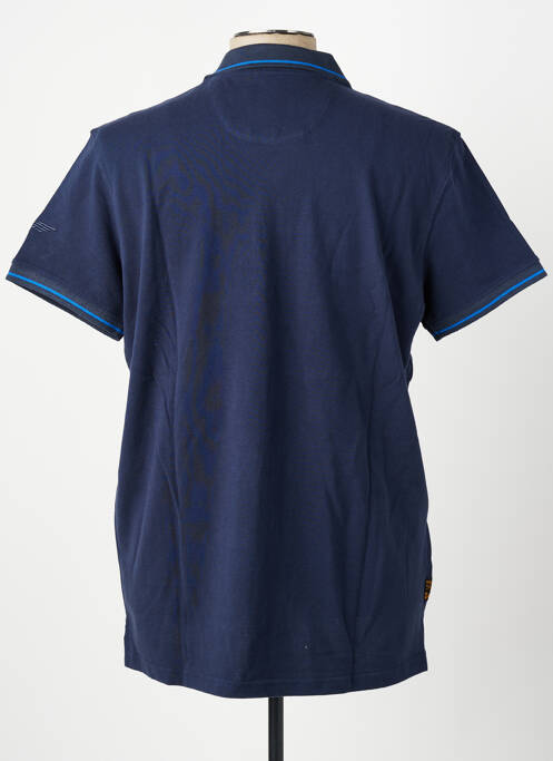 Polo elasticitate mâneci scurte albastru DAYTONA homme