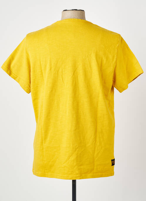 Tricou elasticitate mâneci scurte galben DAYTONA homme
