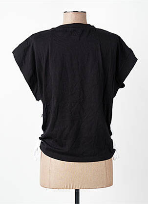 Tricou elasticitate mâneci scurte negru ROSE GARDEN femeie