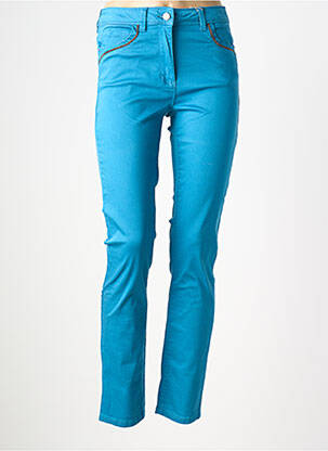 Pantalon slim elasticitate mărime normală albastru DIANE LAURY femeie