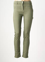 Pantalon slim elasticitate mărime normală verde JULIE GUERLANDE femme
