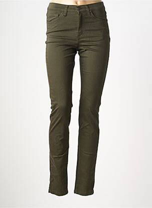 Pantalon slim elasticitate mărime normală verde LCDN femeie