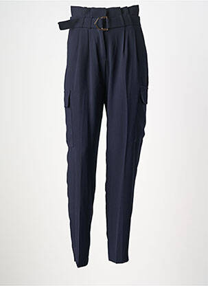 Pantalon slim buzunare albastru MORGAN femeie